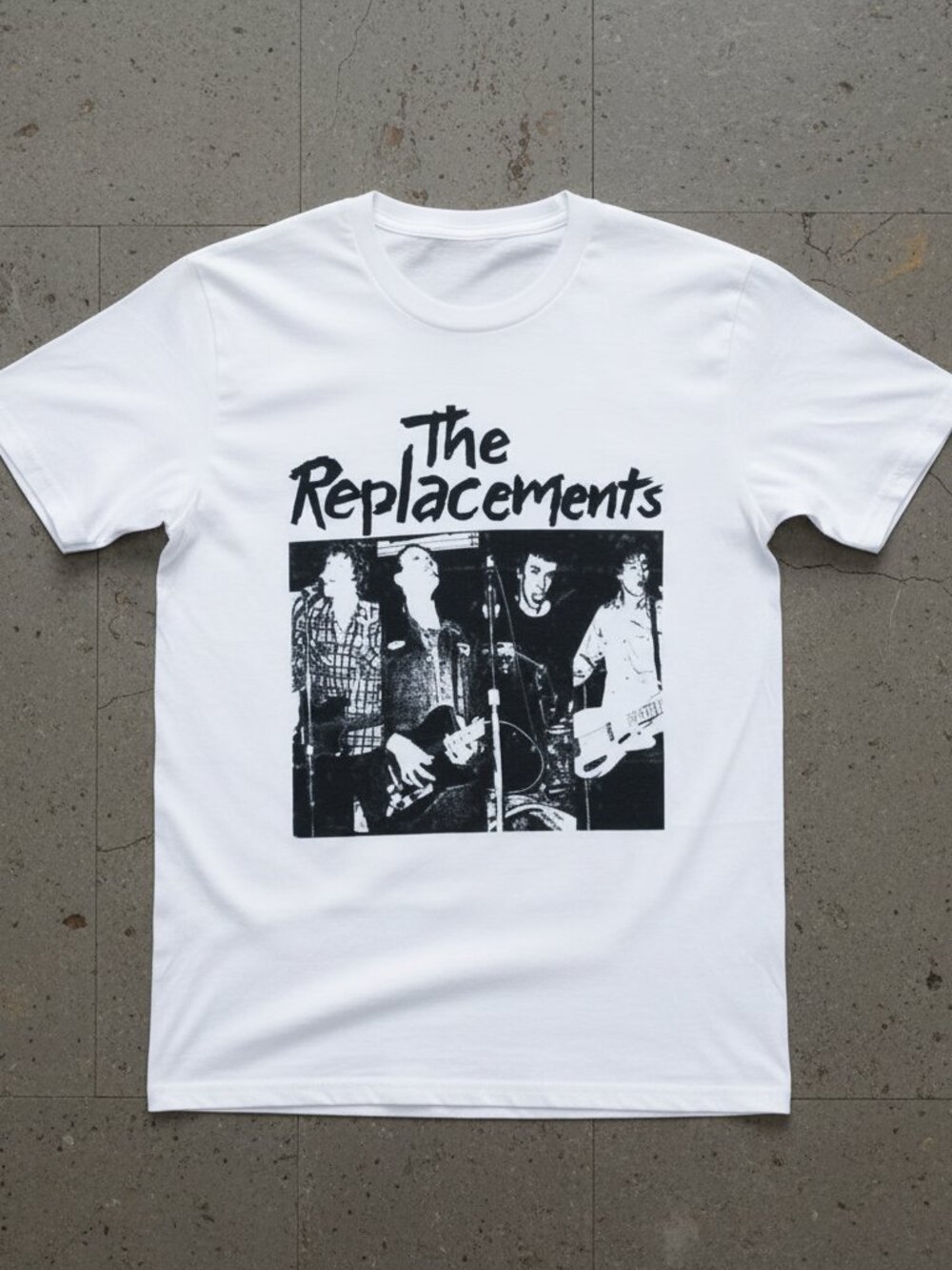 The Replacements Band Graphic T-Shirt Vintage Style Rock Tee Unisex White Shirt